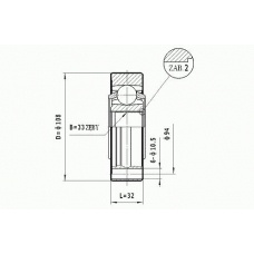 CW.049 STATIM Шарнирный комплект, приводной вал