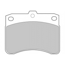 DBP200549 DURON Комплект тормозных колодок, дисковый тормоз