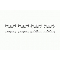 0617 12 KAWE Комплект тормозных колодок, дисковый тормоз