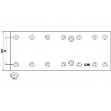 1735004 TEXTAR Комплект тормозных башмаков, барабанные тормоза