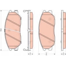GDB3465 TRW Комплект тормозных колодок, дисковый тормоз