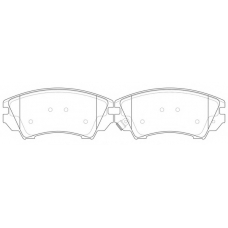 FP1404 FIT Комплект тормозных колодок, дисковый тормоз