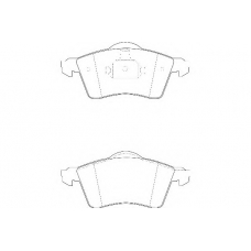 WBP21883B WAGNER LOCKHEED Комплект тормозных колодок, дисковый тормоз
