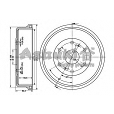 T114-12J ASHUKI Комплект тормозных колодок, дисковый тормоз