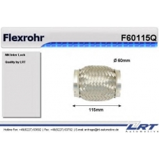 F60115Q LRT Гофрированная труба, выхлопная система