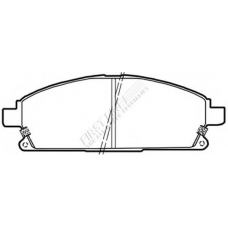 FBP3452 FIRST LINE Комплект тормозных колодок, дисковый тормоз