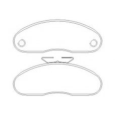 MDB1721 DON Комплект тормозных колодок, дисковый тормоз