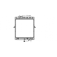ME2182 AVA Радиатор, охлаждение двигателя