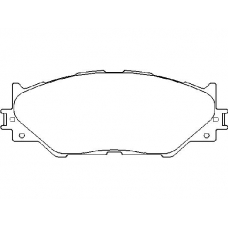 MDB2747 MINTEX Комплект тормозных колодок, дисковый тормоз