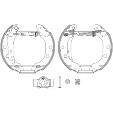 8DB 355 004-671 HELLA Комплект тормозных колодок