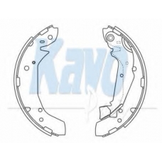 BS-3416 KAVO PARTS Комплект тормозных колодок