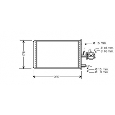 PE6173 AVA Теплообменник, отопление салона