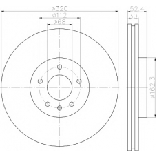 MDC2263 MINTEX Тормозной диск