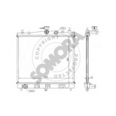 191040 SOMORA Радиатор, охлаждение двигателя