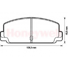 572204B BENDIX Комплект тормозных колодок, дисковый тормоз