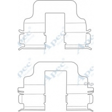 KIT1117 APEC Комплектующие, тормозные колодки