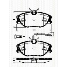8110 15042 TRISCAN Комплект тормозных колодок, дисковый тормоз