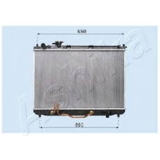 RDA333027 Ashika Радиатор, охлаждение двигателя