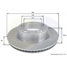 ADC2501V COMLINE Тормозной диск
