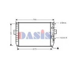 400400N AKS DASIS Радиатор, охлаждение двигателя