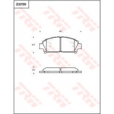GDB7059 TRW Комплект тормозных колодок, дисковый тормоз