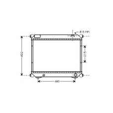 K454-11 ASHUKI Радиатор, охлаждение двигателя