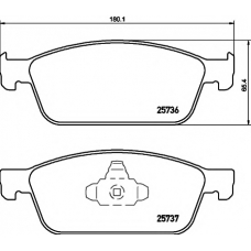 MDB3364 MINTEX Комплект тормозных колодок, дисковый тормоз