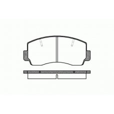 0094.20 REMSA Комплект тормозных колодок, дисковый тормоз