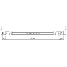 VBH737 MOTAQUIP Тормозной шланг