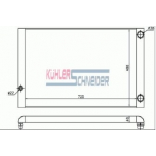 5000631 KUHLER SCHNEIDER Радиатор, охлаждение двигател