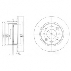 BG3336 DELPHI Тормозной диск