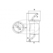 SC 7041 P SCT Топливный фильтр