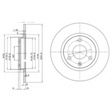 BG2355 DELPHI Тормозной диск