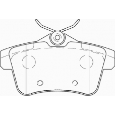 FD7427A NECTO Комплект тормозных колодок, дисковый тормоз