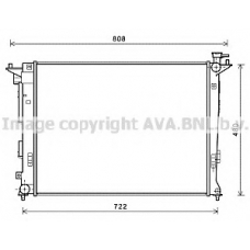 HY2285 AVA Радиатор, охлаждение двигателя