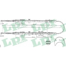 C1430B LPR Трос, стояночная тормозная система