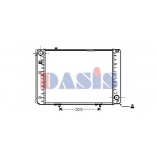 120230N AKS DASIS Радиатор, охлаждение двигателя