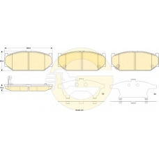 6135229 GIRLING Комплект тормозных колодок, дисковый тормоз