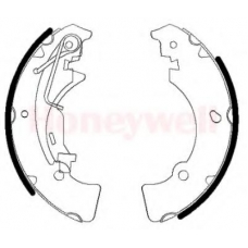 362442B BENDIX Комплект тормозных колодок