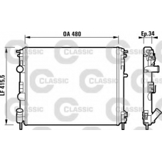 232721 VALEO Радиатор, охлаждение двигателя