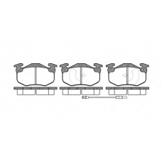 0144.02 REMSA Комплект тормозных колодок, дисковый тормоз
