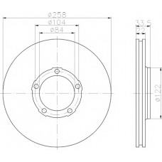 MDC926 MINTEX Тормозной диск