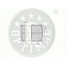 9163 OPTIMAL Комплект тормозных колодок, дисковый тормоз