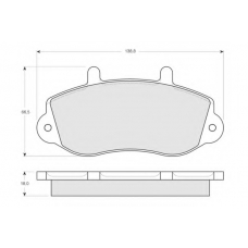 PF1301 PROCODIS FRANCE Комплект тормозных колодок, дисковый тормоз