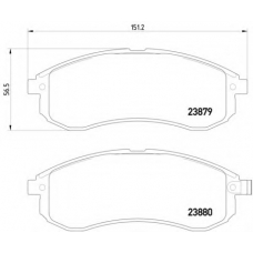 MDB2252 DON Комплект тормозных колодок, дисковый тормоз
