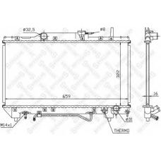 10-25154-SX STELLOX Радиатор, охлаждение двигателя