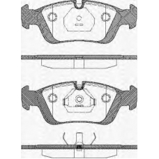 8110 11960 TRISCAN Комплект тормозных колодок, дисковый тормоз