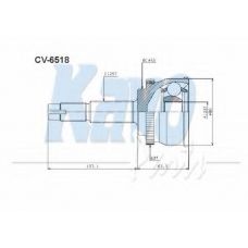 CV-6518 KAVO PARTS Шарнирный комплект, приводной вал