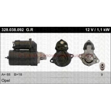 22-328-038-092 TRISCAN Стартер