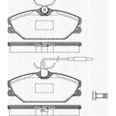 8110 25003 TRISCAN Комплект тормозных колодок, дисковый тормоз